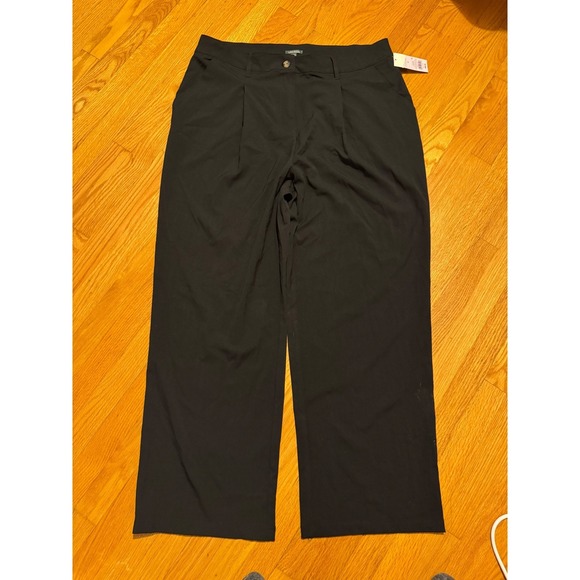 wild fable Pants - Wild Fable Black Wide Leg Trousers Size 17 High Waist Career Casual